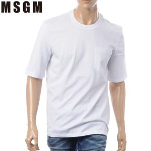MSGM（エムエスジーエム） LOGO ON THE NECK T-SHIRTS ロゴ ネック T