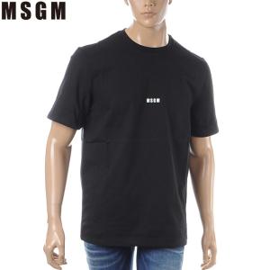 MSGM エムエスジーエム LOGO ON THE NECK T-SHIRTS ロゴ ネック