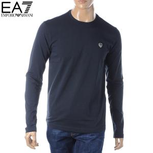 エンポリオアルマーニ EA7 EMPORIO ARMANI クルーネックTシャツ 長袖 メンズ 8NPTL9 PJ03Z ネイビー 2019秋冬セール