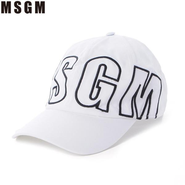 エムエスジーエム MSGM ベースボールキャップ 帽子 メンズ 2740ML04 195568 ホワ...