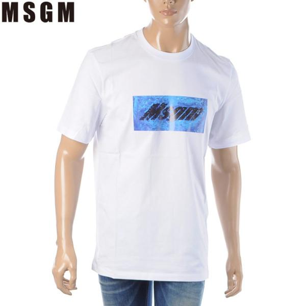 エムエスジーエム MSGM クルーネックTシャツ 半袖 メンズ 2840MM230 207098 ホ...