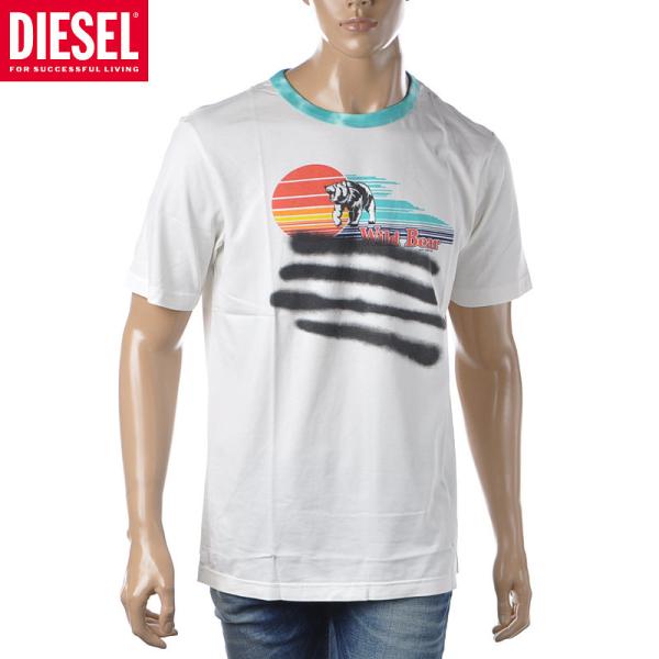 ディーゼル DIESEL クルーネックTシャツ 半袖 メンズ  T-JUST-C1 A03773-0...