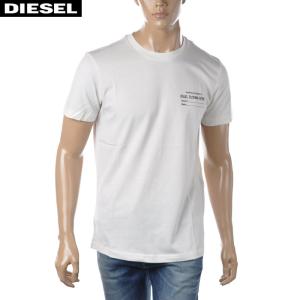 ディーゼル DIESEL クルーネックTシャツ 半袖 メンズ ブランド T-DIEGOR-C5 A03816-0GRAM ホワイト｜bravas