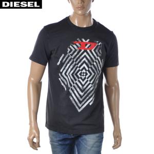 ディーゼル DIESEL クルーネックTシャツ 半袖 メンズ ブランド T-DIEGOR-C16 A05257-0TDAN ブラック｜bravas