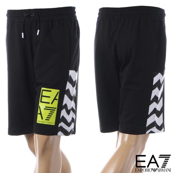 エンポリオアルマーニ EA7 EMPORIO ARMANI ショートパンツ メンズ スウェット ブラ...