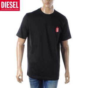 ディーゼル DIESEL Tシャツ メンズ T-JUST-N18 A12964-0KKAJ ブランド 半袖 クルーネック｜bravas