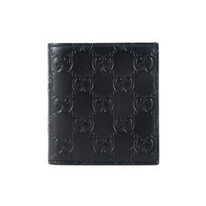 グッチシマ GUCCI グッチ 二つ折り札入れ マイクロシマ レザー 368175