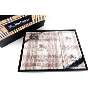 【新品同様・未使用】Burberrys バーバリーズ バスタオル フェイスタオル 綿100％ 60×120 34×75 雑貨【HE63】