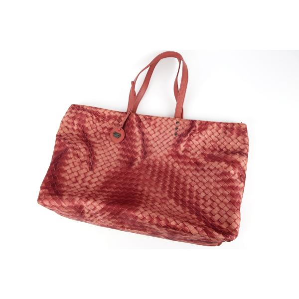 【超美品】BOTTEGAVENETA ボッテガヴェネタ イントレッチオ トートバッグ ナイロン系 レ...