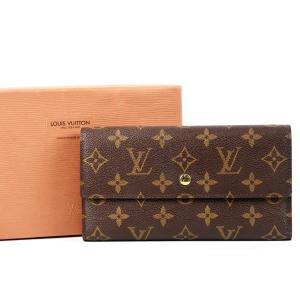 【新品同様・未使用】LOUIS VUITTON ヴィトン モノグラム インターナショナル 長財布 ブランドウォレット 小物【LB47】