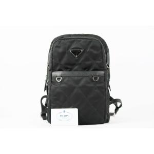 【超美品】PRADA プラダ ナイロンリュック バックパック ブラック ブランド鞄【LC5】