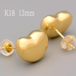 マベ真珠 12.7mm イエローゴールド K18YG マベパールピアス 新品仕上済