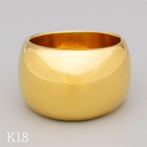 ボールドドームリングワイド K18ゴールドの商品画像