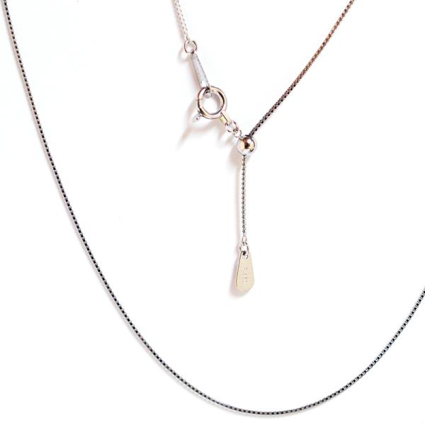 スライドフリーチェーンネックレスベネチアンpt850プラチナ0.6ミリ×45センチ