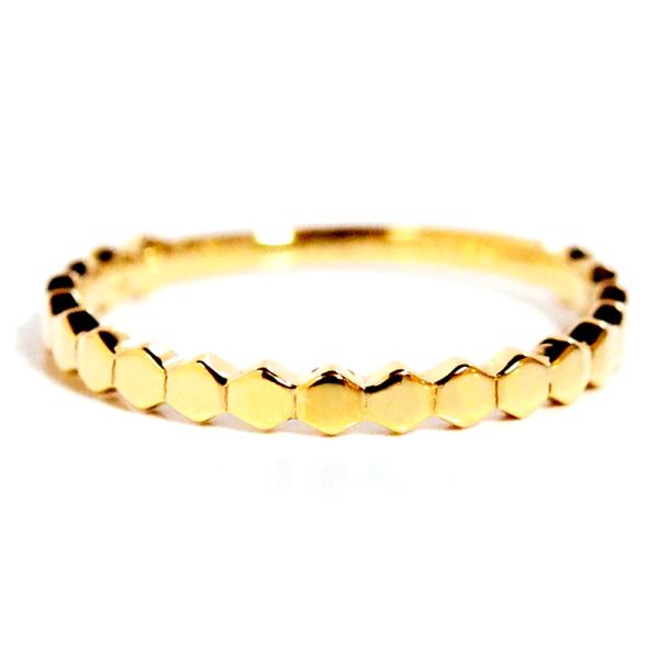 ヘキサゴンハイブリングホワイトゴールド ピンクゴールド イエローゴールド K10K18 pt950製...