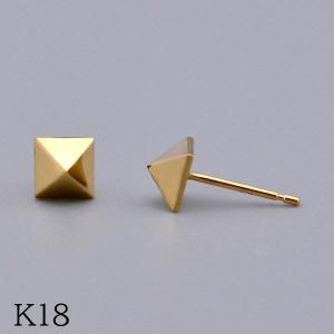 純金 ピアス メンズ 片耳 24金 ユリの紋章 スタッドピアス ポスト