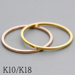Fine Ring 10金 指輪 リング 華奢 K10 ホワイトゴールド イエロー
