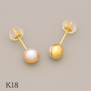 ピアス サファイア 18金 18k K18 ゴールド ブルーサファイア メンズ