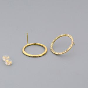 オープンサークルダイヤモンドピアス K18イエ...の詳細画像3