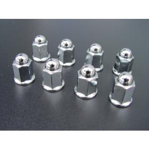 0745■CB400F/CB350F/CBX400F マフラー取付用メッキロングキャップナット(8個...