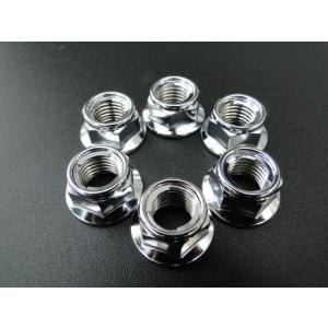 9592■Z400FX リヤスプロケット取付ナット(6個)※クロームメッキ