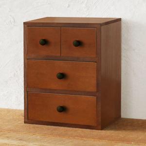 レトロ雑貨 引き出し収納 木製 ミニチェスト 昭和レトロ 駄菓子 3段