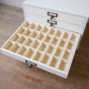 レトロ雑貨 引き出し収納 昭和レトロ柄 3段チェスト 木製 小物入れ