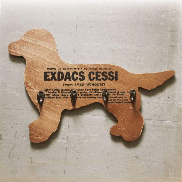 ウォールフック 木製 おしゃれ 犬 DOG リードフック 日本製 BREAブレア