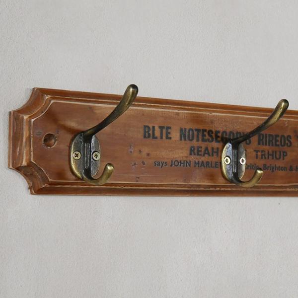 ウォールフック おしゃれ 木製 帽子掛け アンティークフック 壁掛け 日本製 BREAブレア