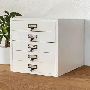 書類ケースA4 レターケース 木製引き出し ホワイト 7段 書類整理 棚