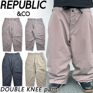 【新品未使用】REPUBLIC&CO DOUBLE KNEE pantsブラック リパブリック ダブルニーパンツ REPUBLIC＆CO DOUBLE KNEE PANTS