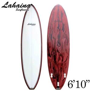 営業所止め サーフボード ラハイナ LAHAINA 6'10 L02 ファンボード ワインレッド 送料無料