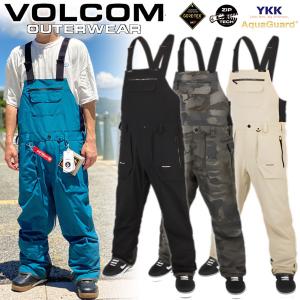 23-24 VOLCOM/ボルコム RAIN GORE-TEX BIB overall メンズ レディース 防水ゴアテックスビブパンツ スノーボードウェア スノーウェアー 2024｜breakout