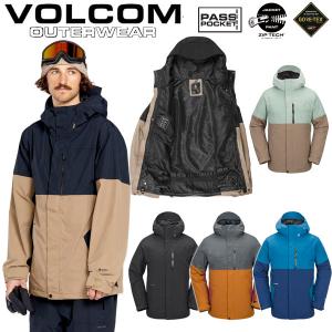 即出荷 22-23 VOLCOM/ボルコム L GORE-TEX jacket メンズ レディース 防水ゴアテックスジャケット スノーボードウェア スノーウェアー 2023｜breakout