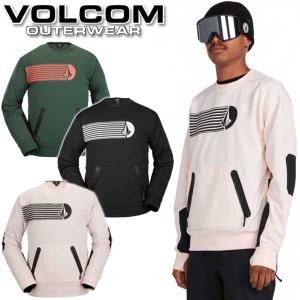 即出荷 22-23 VOLCOM/ボルコム LET IT STORM crew メンズ レディース セカンドレイヤー トレーナー スノーボードウェア 2023｜breakout