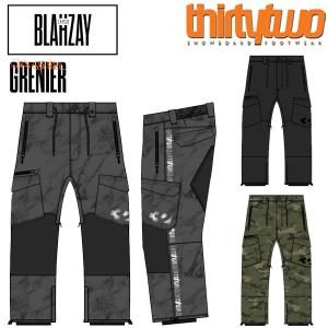 22-23 THIRTYTWO/サーティーツー BLAHZAY pant ブラーゼイパンツ メンズ レディース 防水パンツ スノーボードウェア スノーウェアー 2023｜breakout