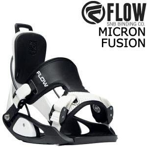 23-24 FLOW / フロー MICRON FUSION マイクロンフュージョン リアエントリー キッズ ユース ビンディング バインディング スノーボード 2024｜breakout