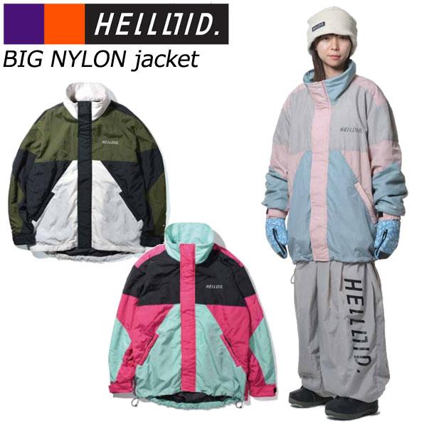 24-25 HELLOID/ヘロイド BIG NYLON jacket メンズ レディース 防水ジャ...