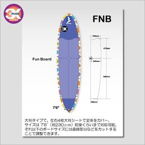 デッキパッド クリアデッキ 3X＋PLUS CLEAR DECK / スリーエックスクリアデッキ FNB FunBoard Set サーフィン用デッキパッド