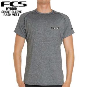 FCS HYBRID SS RASH VEST / エフシーエス ハイブリッド ショートスリーブ ラッシュガード 半袖 サーフィン SUP 日焼け対策 メール便対応｜breakout