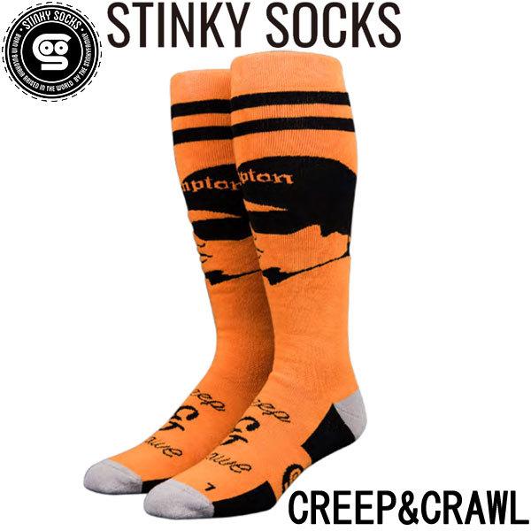 STINKY SOCKS / スティンキーソックス CREEP&amp;CRAWL ソックス 靴下 スノーボ...