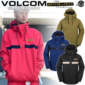 23-24 VOLCOM/ボルコム LONGO pullover メンズ レディース 防水ジャケット スノーボードウェア スノーウェアー 2024｜