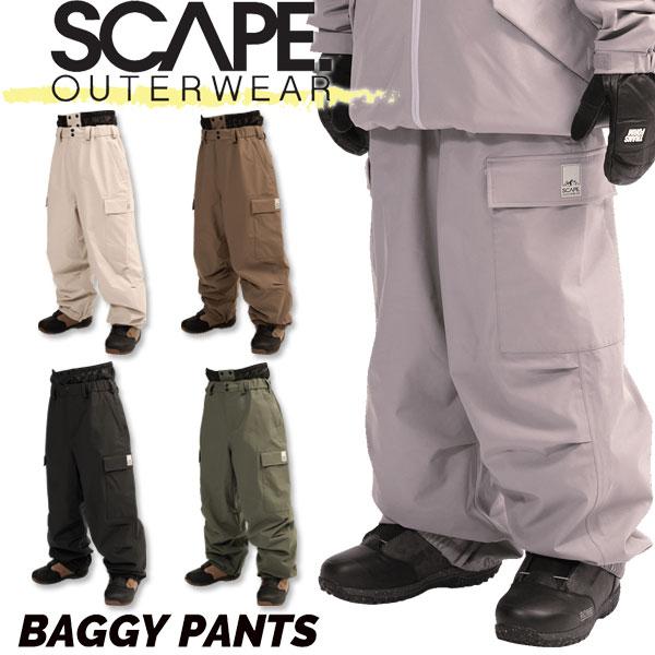 25-26 SCAPE/エスケープ BAGGY pant 着用説明動画 メンズ レディース 防水パン...