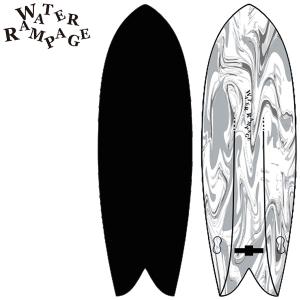 WATERRAMPAGE SPITTWIN 5'7 6'2 HARD BOTTOM / ウォーターランページ スピットツイン ハードボトム サーフボード ソフトボード 営業所止め 付属フィン無し｜breakout