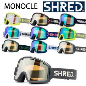 21-22 SHRED / シュレッド MONOCLE モノクル メンズ レディース ゴーグル ジャパンフィット ハイコントラストレンズ スノーボード スキー 2022｜breakout