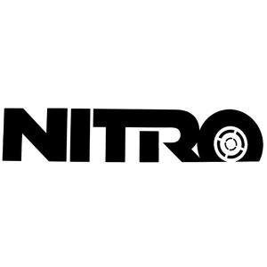 NITRO / ナイトロ LOGO M BLACK ステッカー ダイカット スノーボード