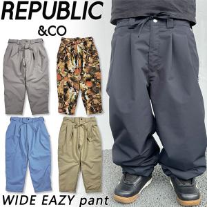 Republic&Co スノボーウェア上下セット ○ REPUBLIC 上下セット NAUGHTY MOUNTAIN WIDE PAINTER リ