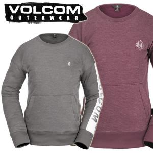 21-22 VOLCOM / ボルコム WOMEN'S POLARTEC CREW FLEECE レディース フーディー スノーウェア インナーウェアー セカンドレイヤー スノーボードアパレル｜breakout