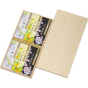 日本香堂　香結び　進物用木箱サック6入（包装済） 26950 内祝い ギフト 出産 結婚 快気 法事｜breezebox