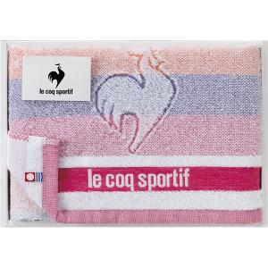 le coq sportif ルコック ビッグロゴ スポーツタオル ピンク LQ2302 ST1P PK  内祝い ギフト 出産 結婚 快気 法事｜breezebox